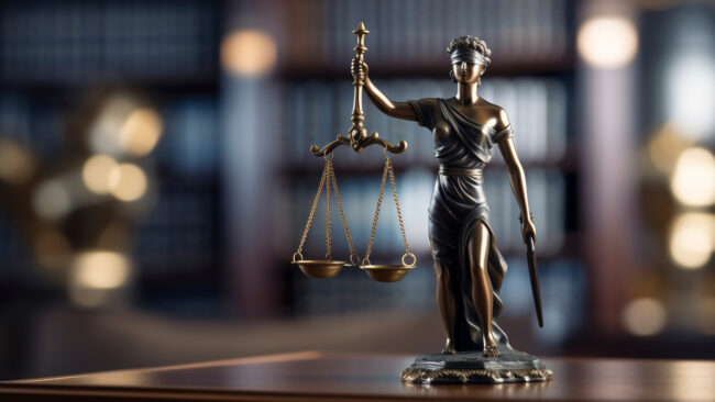 deusa-justiça Imagem da deusa da justiça com a balança, simbolizando a modificação de julgamento.